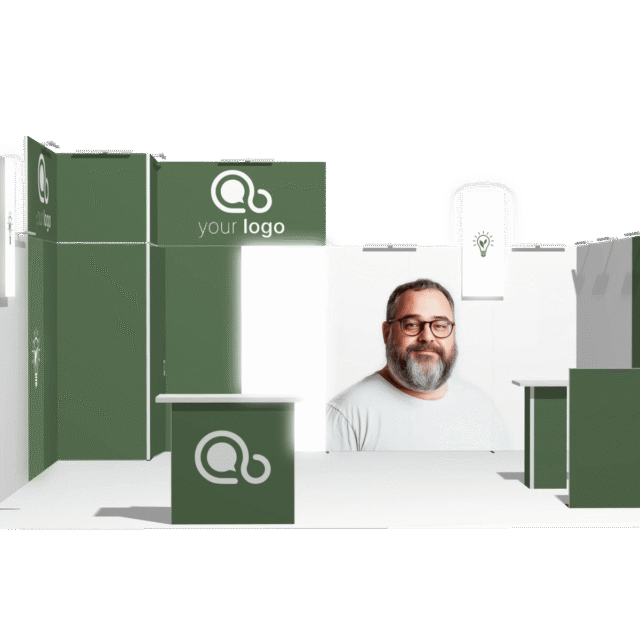 Hanging Sign U-classic 20x20 Affordable Rental Booth