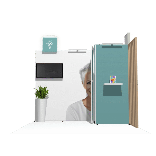 Hybrid Booth I-res-acc-div 10x10 Pro-Level Booth Design