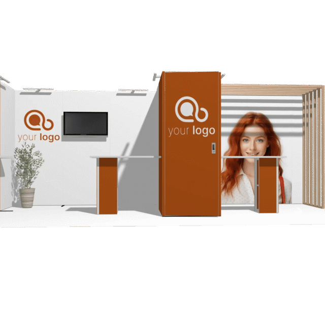 Hybrid Booth L-res-acc-div 20x10 Pro-Level Booth Design