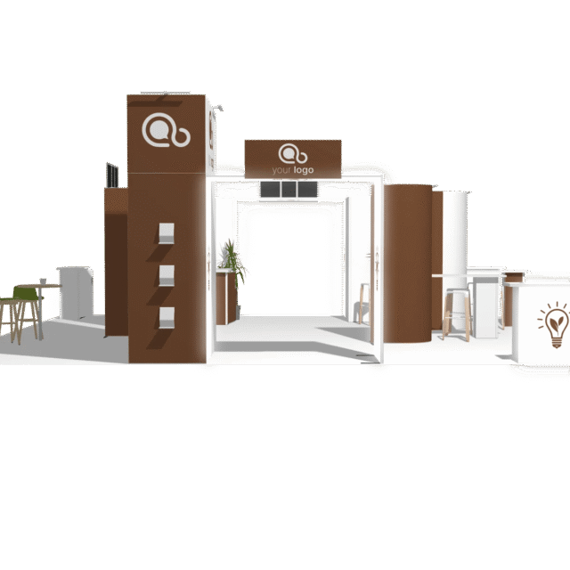 Island Booth 30x30 Affordable Rental Booth