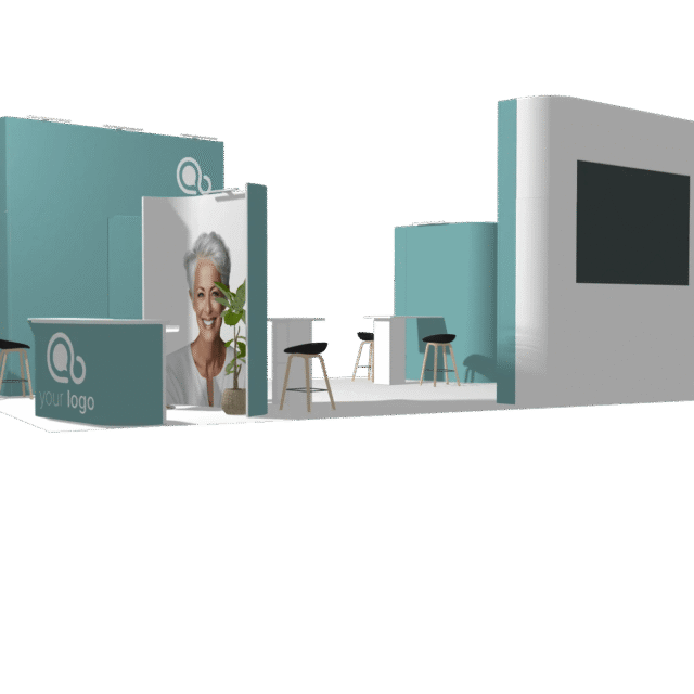 Tower Island 30x20 Affordable Rental Booth