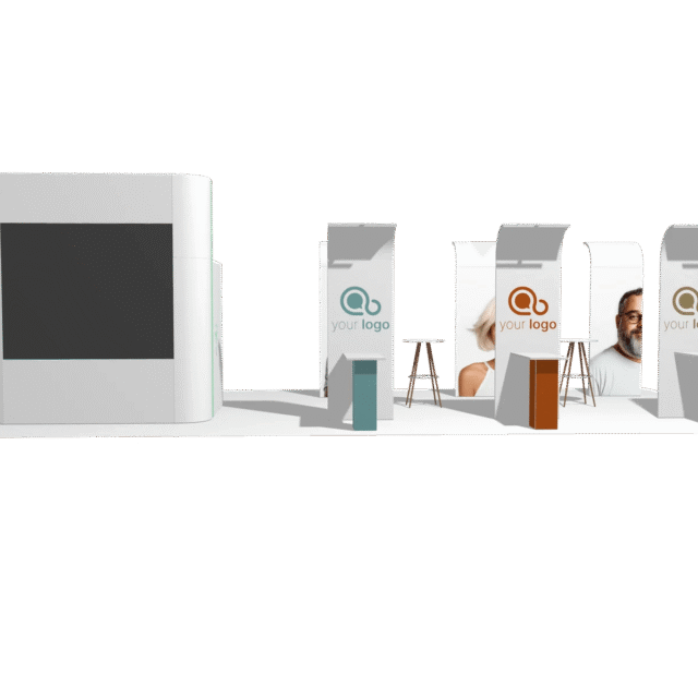 Pods Island 40x20 Affordable Rental Booth