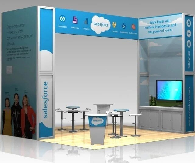 Salesforce Custom Modular Display - 20ft x 20ft