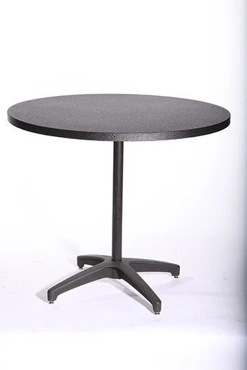 SoHo Black-Top Cafe Table - 30inH X 36inW