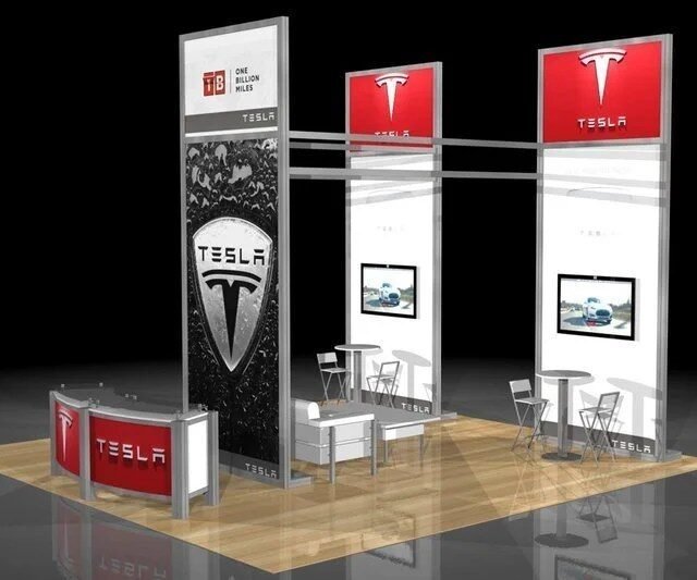 Tesla Custom Modular Display - 20ft x 20ft