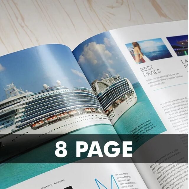 8 Page Booklets Half Page - Order Now - Fast Delivery