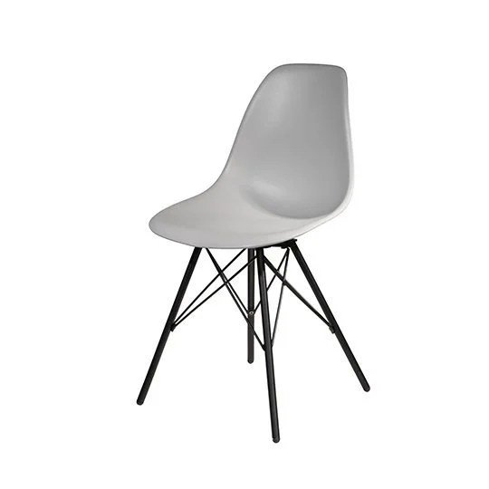 Chelsea Chair - Gray with Black Base