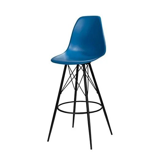 Chelsea Barstool - Blue with Black Base