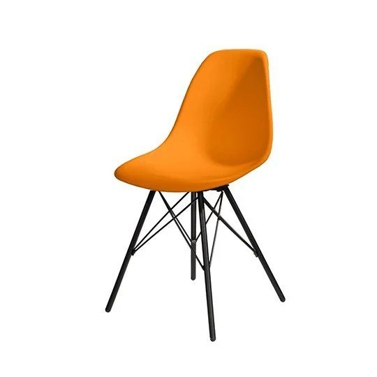 Chelsea Chair - Orange with Black Base
