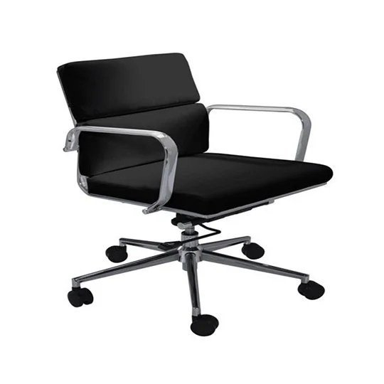 Ace Mid Back Chair - White Vinyl