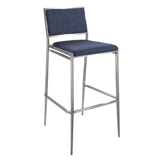 Marina Barstool - Ocean Blue Fabric