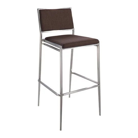 Marina Barstool - Brown Fabric
