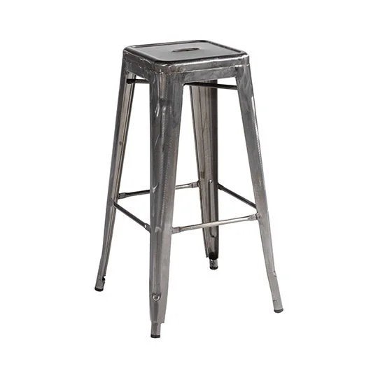 Rustique Barstool - Gunmetal