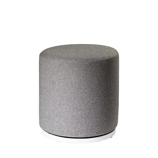 Marche Swivel Ottoman - Gray Fabric