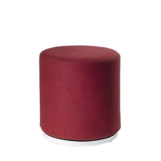 Marche Swivel Ottoman - Red Fabric