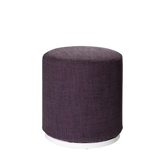 Marche Swivel Ottoman - Plum Fabric