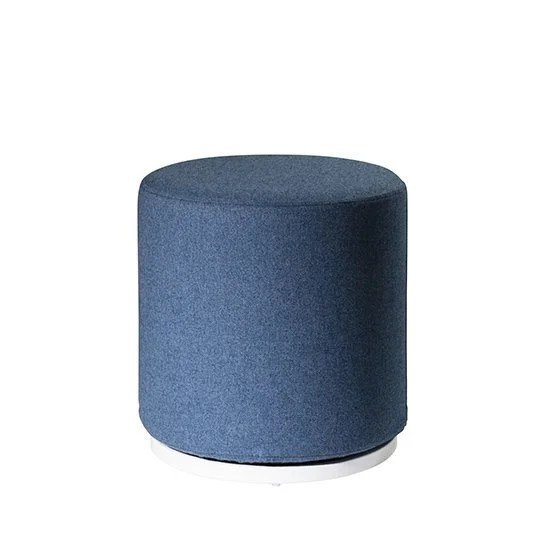 Marche Swivel Ottoman - Blue Fabric