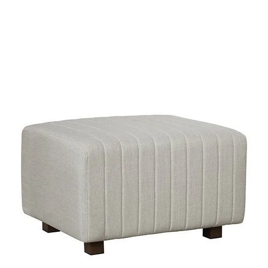 Beverly Small Bench Ottoman - Gray Fabric