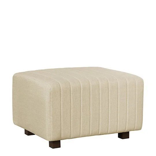 Beverly Small Bench Ottoman - Linen Fabric