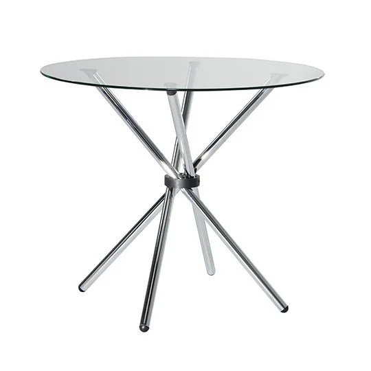 Atomic 36 inch Round Table with Glass Top