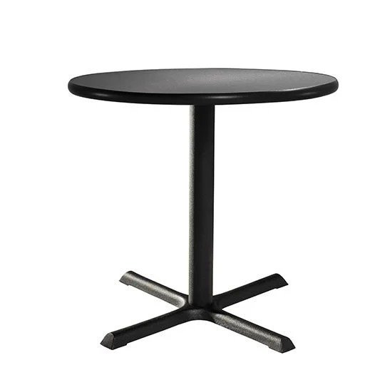 30in Round Cafe Table w/ Standard Base - Gunmetal