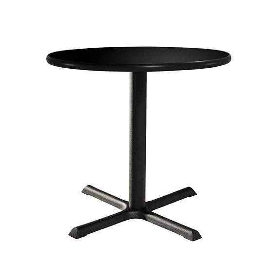 30in Round Cafe Table w/ Standard Base - Black
