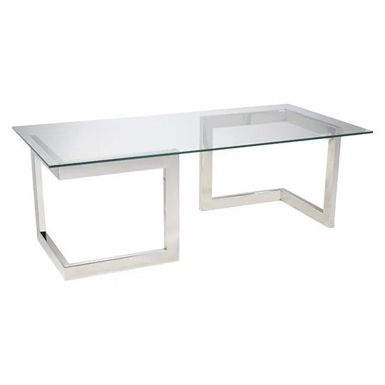 Chrome Geo Cocktail Table