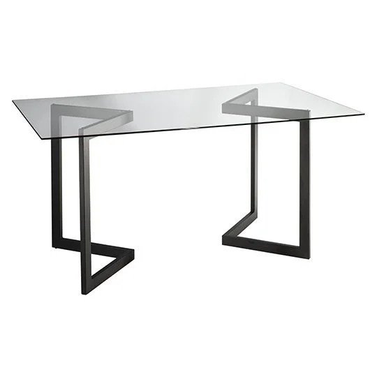 Geo Rectangle Conference Table - Black