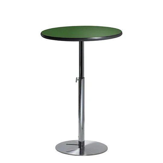 30in Round Bar Table w/ Hydraulic Base - Green