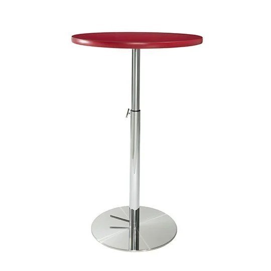 30in Bar Table w/ Hydraulic Base - Red