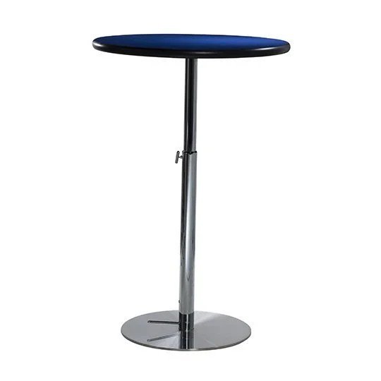 30in Bar Table with Hydraulic Base - Blue