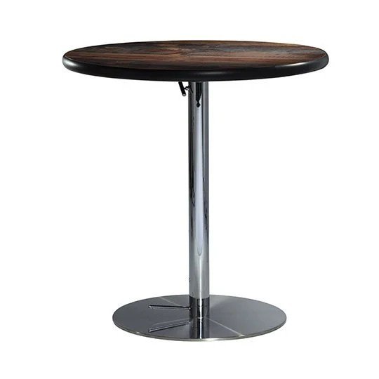 30in Cafe Table with Hydraulic Base - Wood