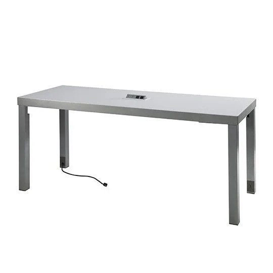 Ventura Communal Cafe Table, Powered - White
