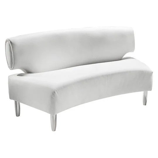 Palm Beach Sofa - White Vinyl