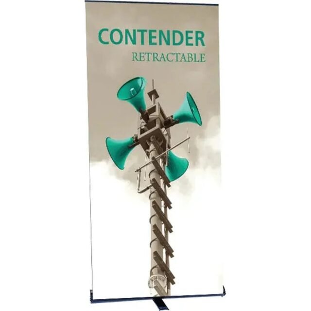 Contender 36in Wide Mega Retractable Banner Stand