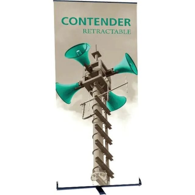 Contender 30in Wide Standard Retractable Banner Stand
