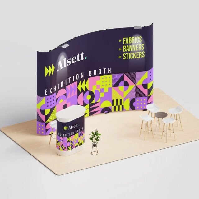 Curve Velcro Fabric Pop Up Display 10ft - Premium Branding, Easy Setup, Fast Delivery