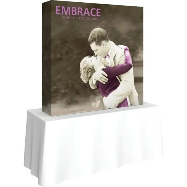 2 x 2 Embrace Full Graphic Tabletop Display with End Caps