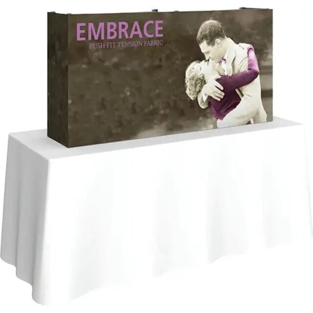 2 x 1 Embrace Full Graphic Tabletop Display with End Caps