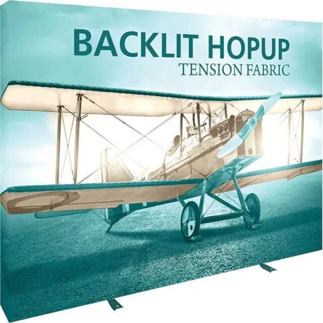 10ft Hopup Straight Backlit Fabric Display