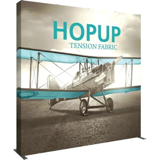 10ft Hopup Extra Tall Straight Fabric Display Full Graphic