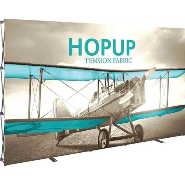 13ft Hopup Straight Front Fabric Display