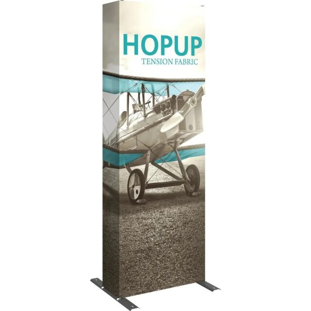 2.5ft Hopup Tower Display Full Fabric Graphics