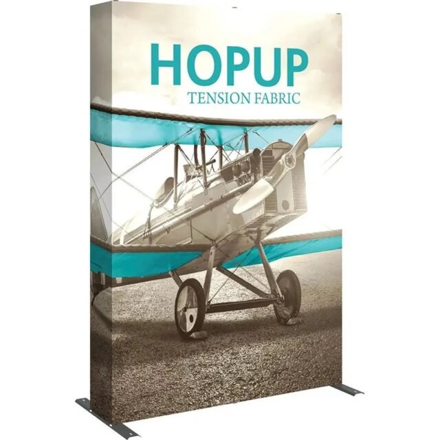 5ft Hopup Straight Full Fabric Tower Display
