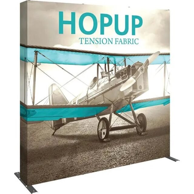 8ft Hop Up Straight Display Full Fabric Graphic Kit