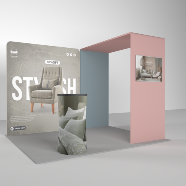 10ftx10ft Trade Show Booth Max Kit 1