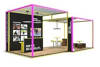 Island Booth 8x4.5x3.5