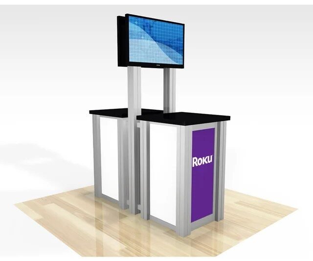 RE-1257 Double-Sided Pedestal Kiosk