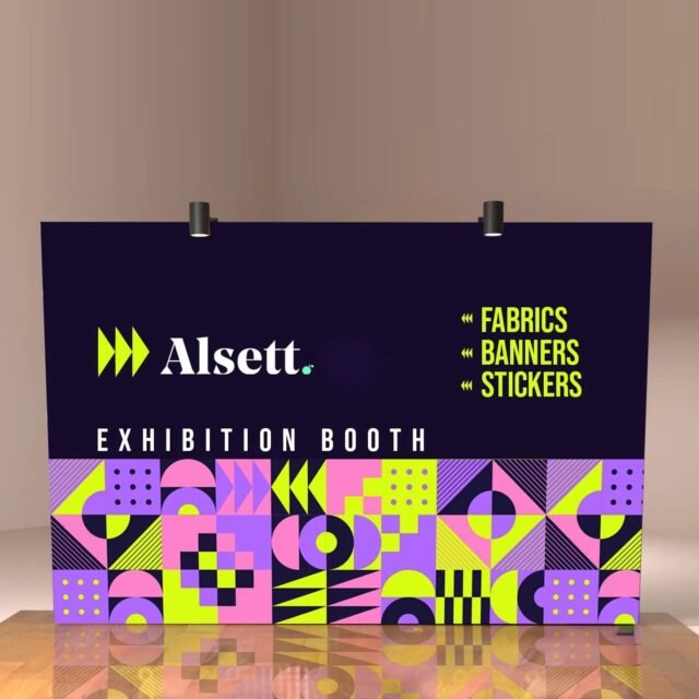 10ft x 10ft Straight Velcro Fabric Foldable Stand - High-Impact Branding, Easy Assembly, Durable Design