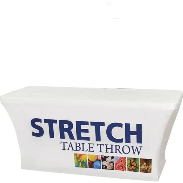 Rectangular Stretch Table Throw w/Dye Sub Graphics